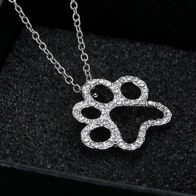 Dog Paw Pendant Necklace