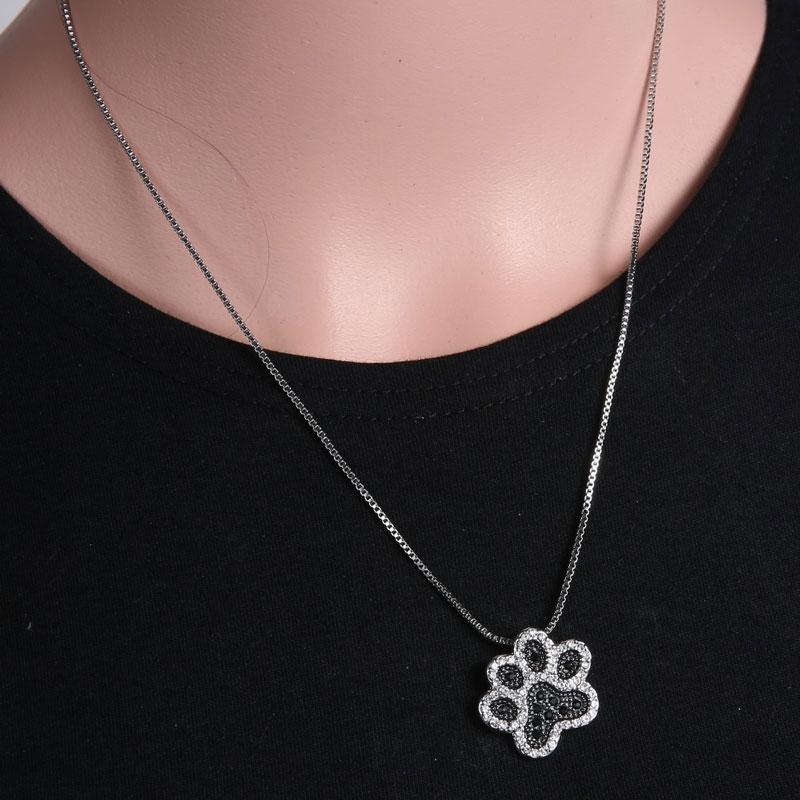 Dog Paw Pendant Necklace