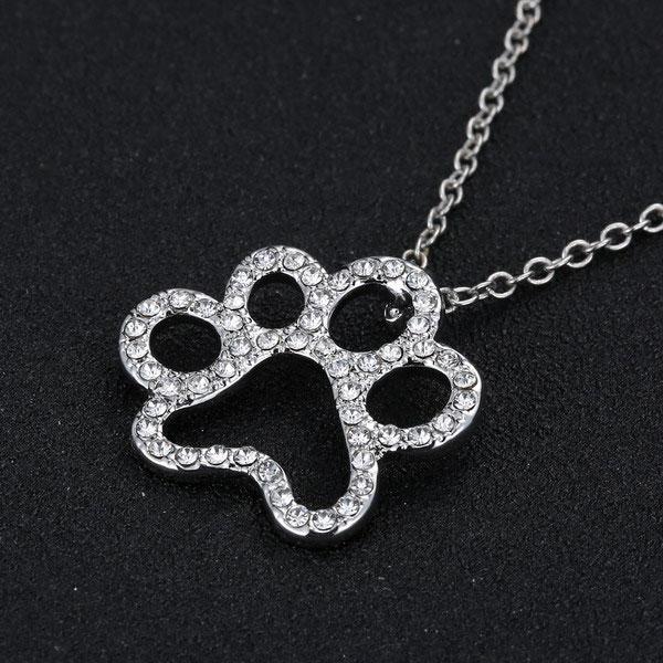 Dog Paw Pendant Necklace