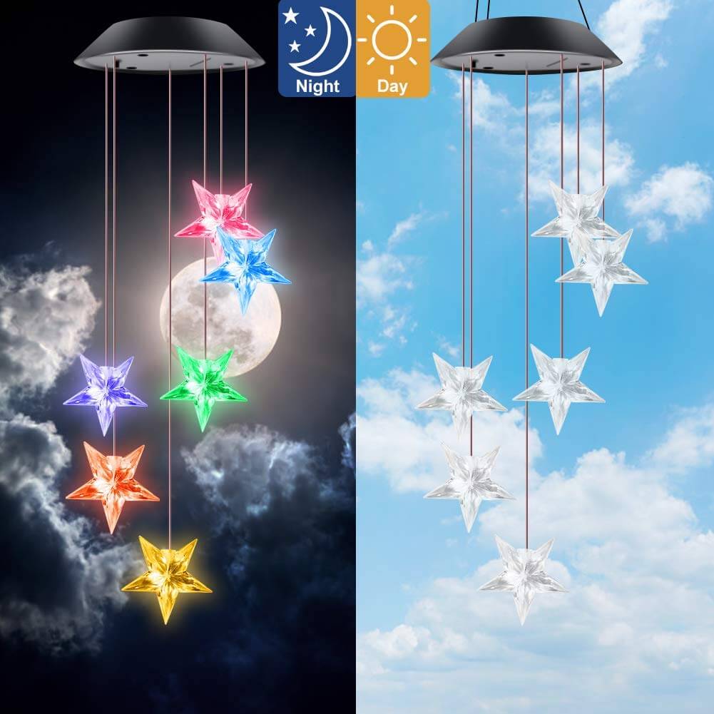 Solar Star Wind Chime Light