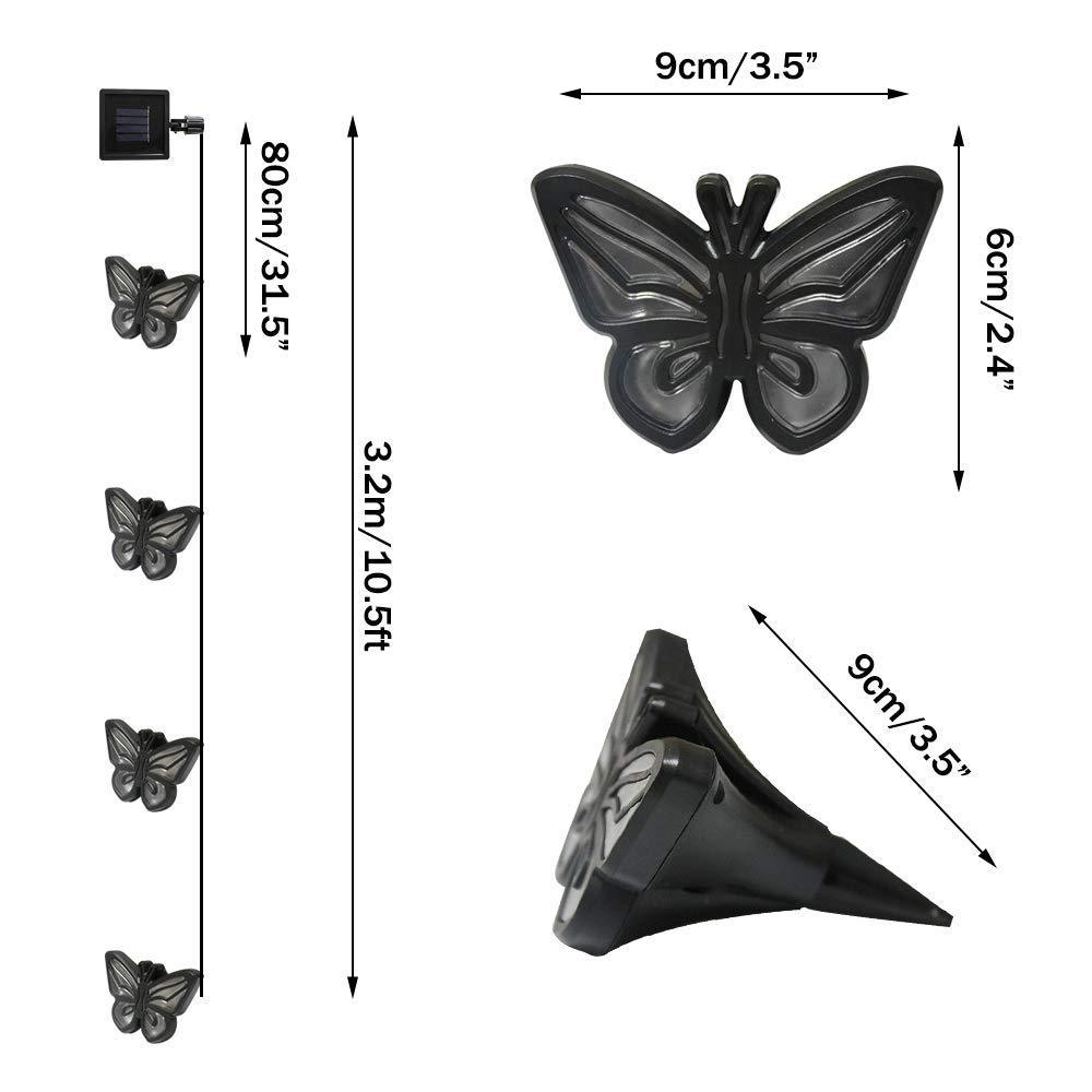 Solar-Powered Butterfly Print Light