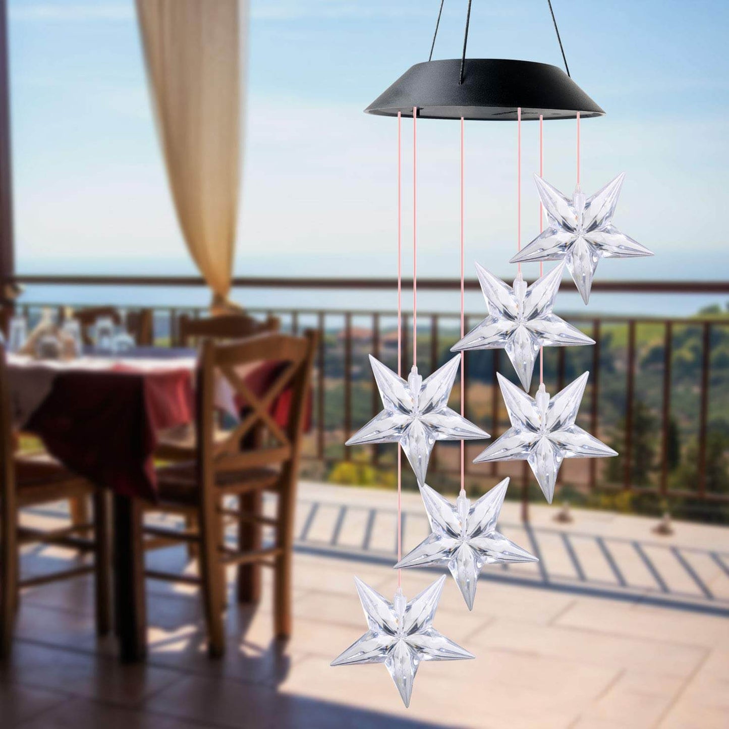 Solar Star Wind Chime Light