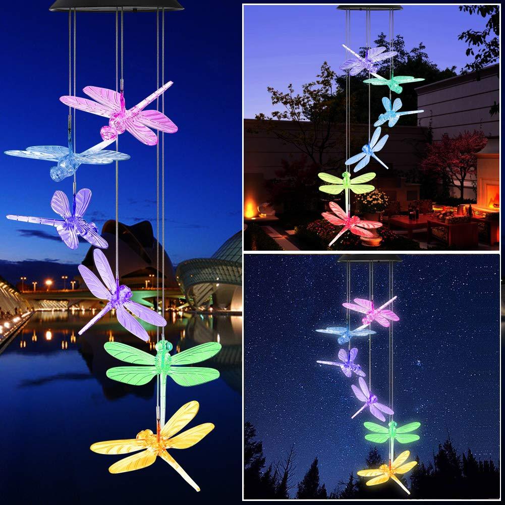 Solar-Powered Dragonfly Lights