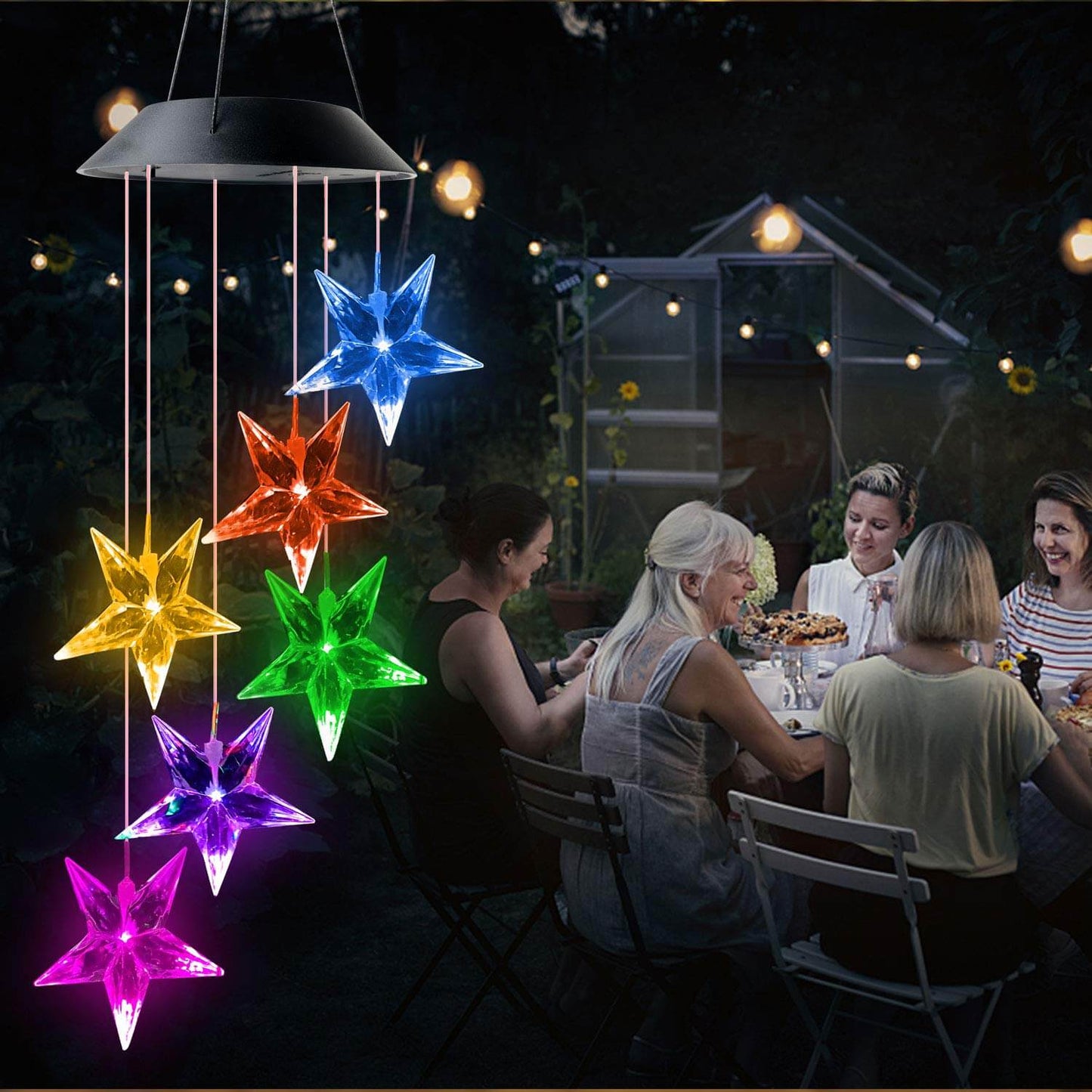 Solar Star Wind Chime Light