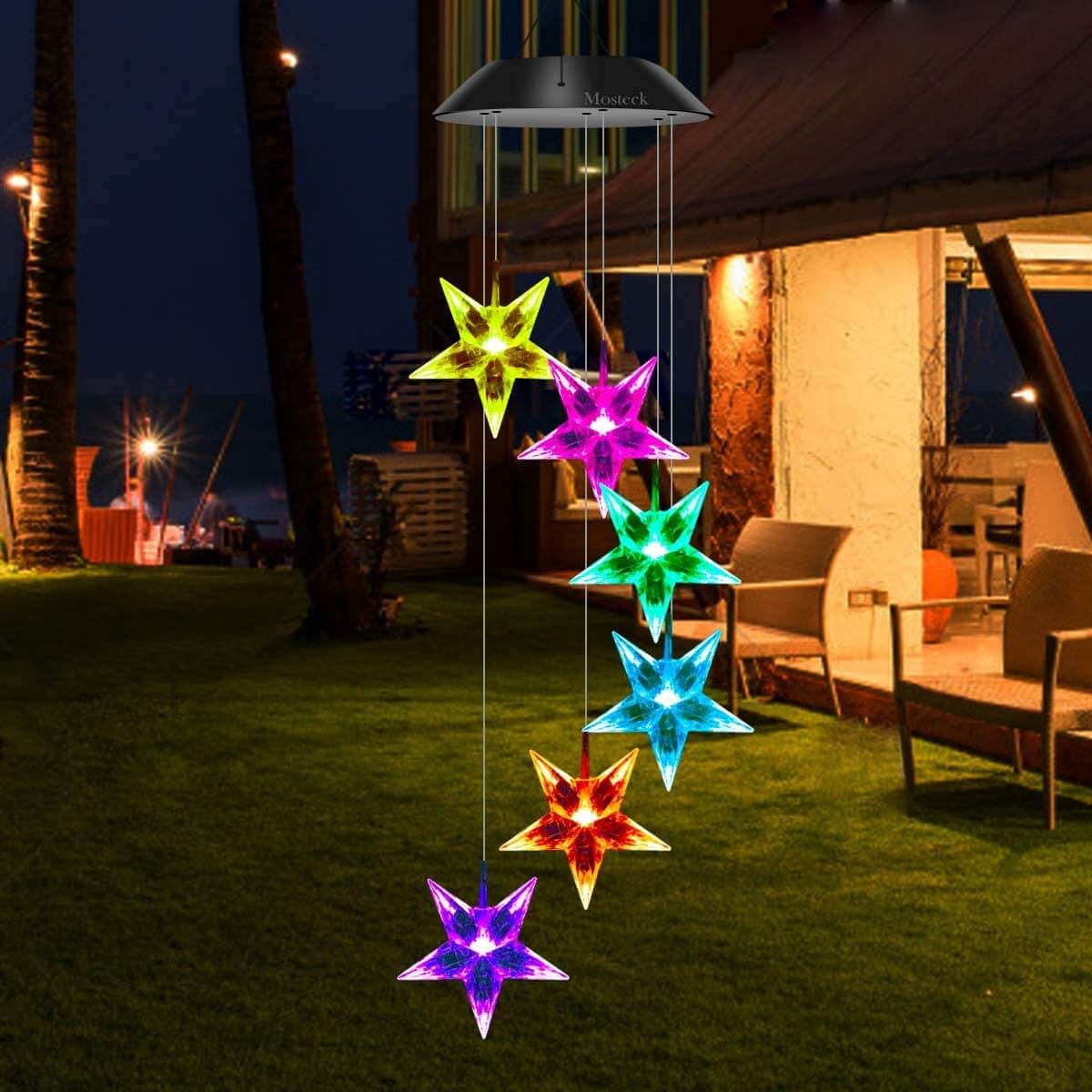 Solar Star Wind Chime Light