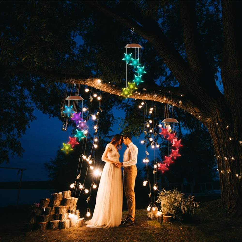 Solar Star Wind Chime Light