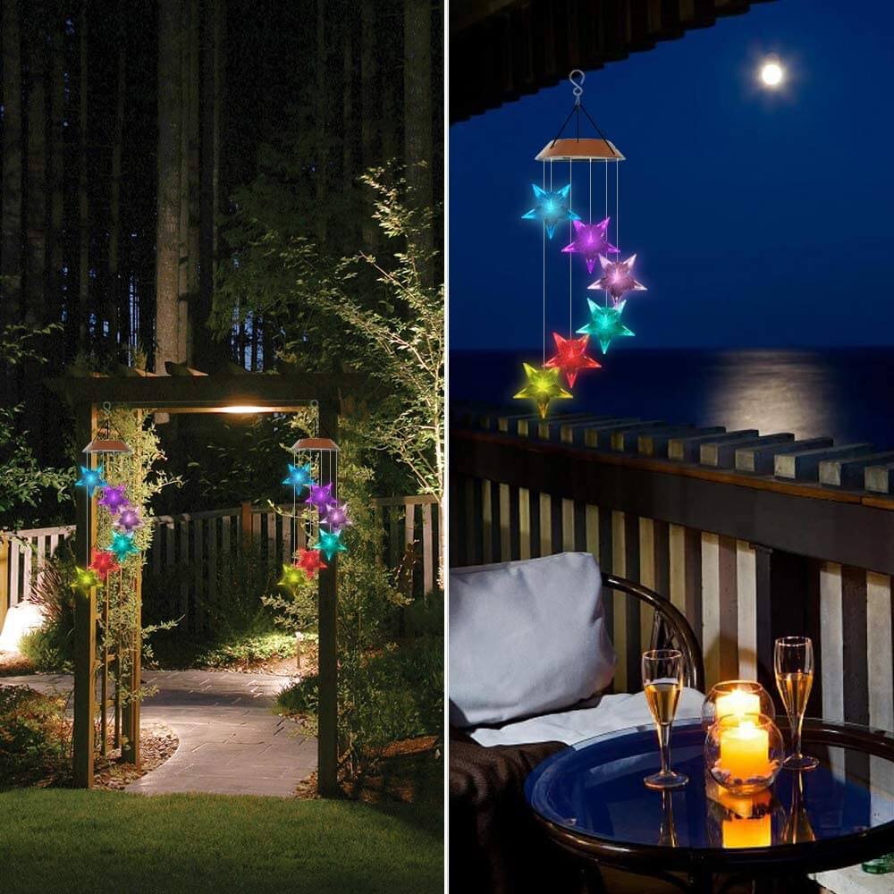 Solar Star Wind Chime Light