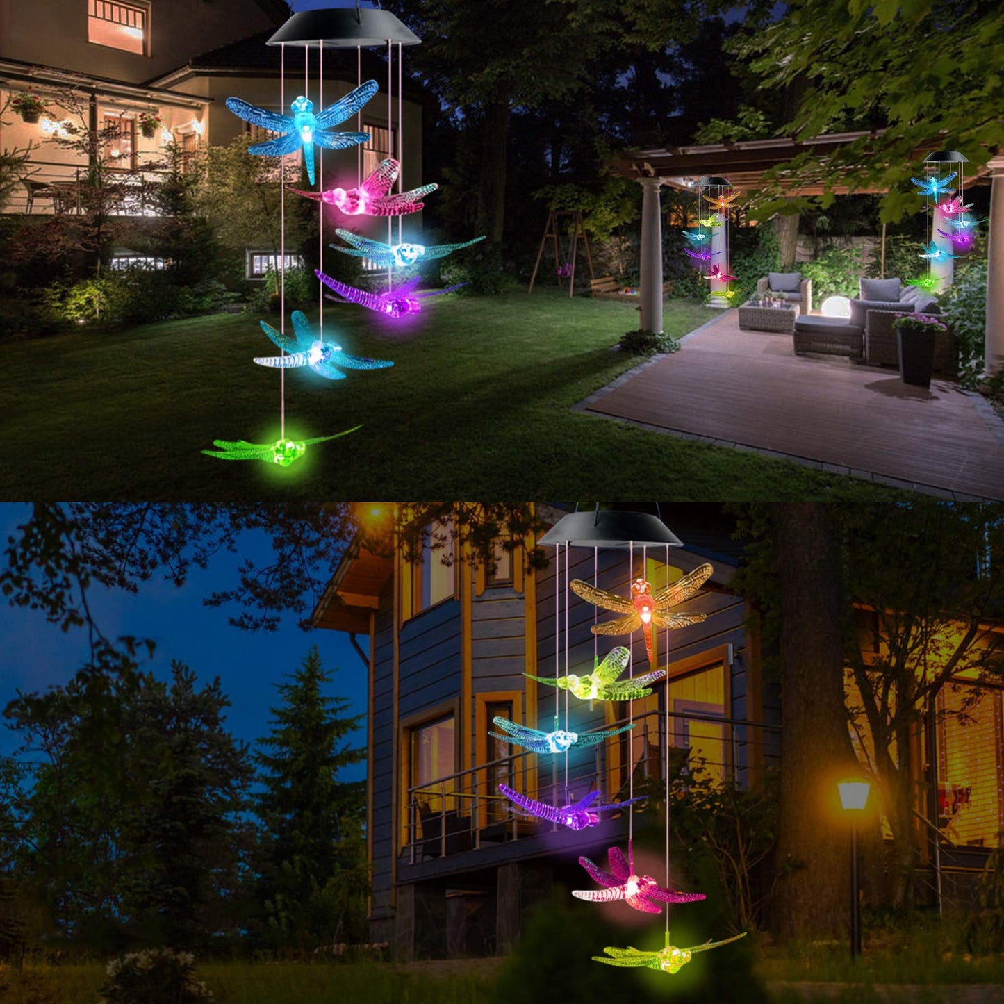 Solar-Powered Dragonfly Lights