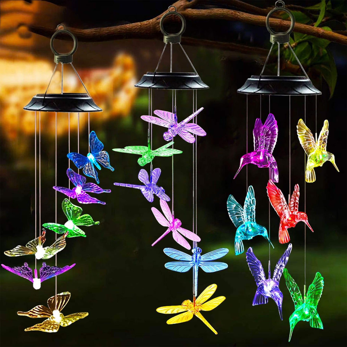 Solar-Powered Dragonfly Lights