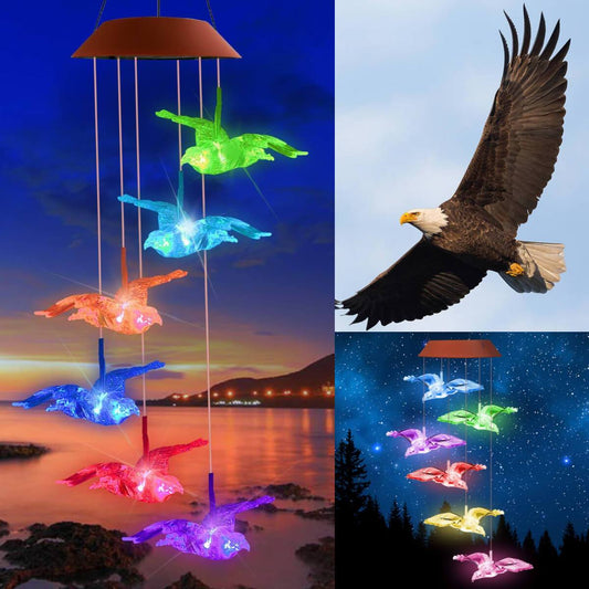 Solar Eagle Wind Chime Light